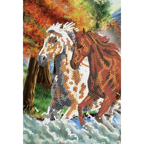 CRYSTAL ART  - Ca Notebook - Wild Horses