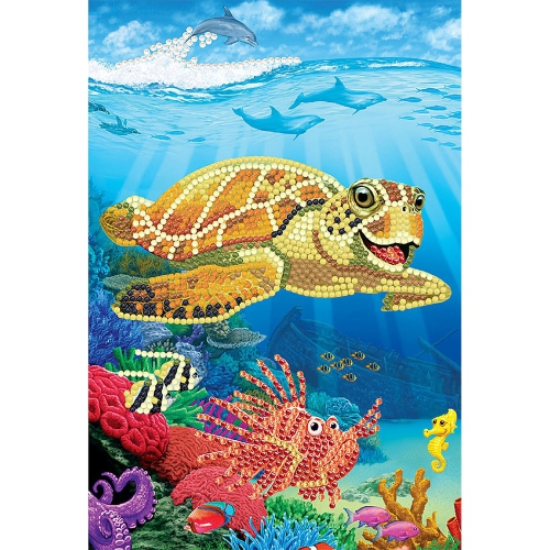 Crystal Art - CA Notebook - Underwater Turtle