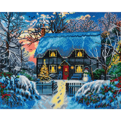 CRYSTAL ART  - Ca Kit (Large) - Yuletide Cottage