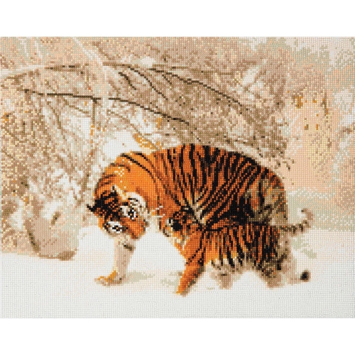 CRYSTAL ART  - Ca Kit (Large) - Winter Tigers