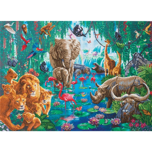 Crystal Art - CA Kit - Jungle Gathering
