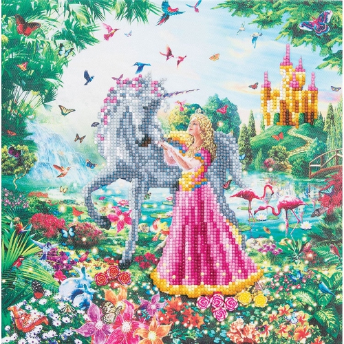 Crystal Art - CA Kit - The Princess and The Unicorn