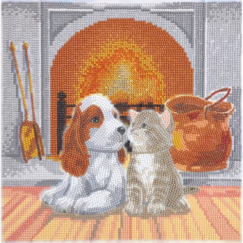 CRYSTAL ART  - Ca Kit (Medium) - Pals By Fireplace