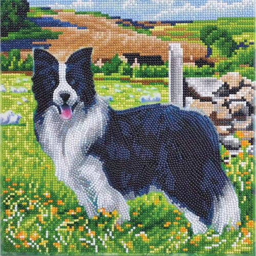 Crystal Art - CA Kit - Pup in the Field