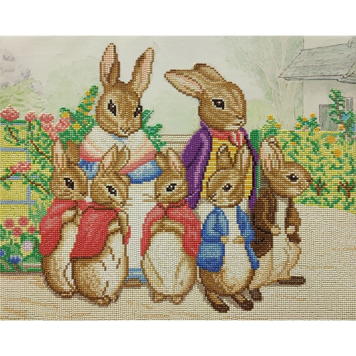 Crystal Art - CA Kit - Peter Rabbit and Family