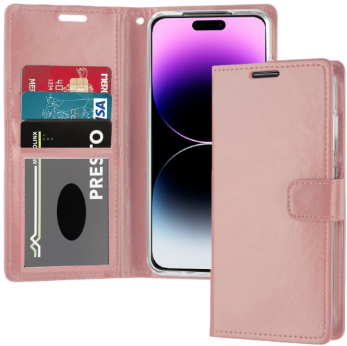 XCRS  Folio Magnetic Wallet Cover, Pu Leather Pouch With Card Slot And Stand Case for Iphone 14 Pro Max (6.7 Inches)