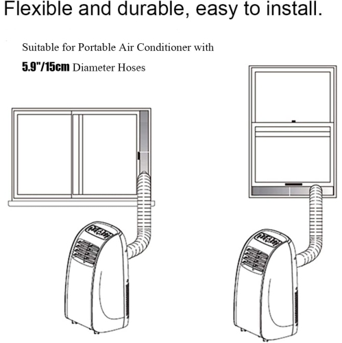 TBESME Portable Air Conditioner Window Vent kit