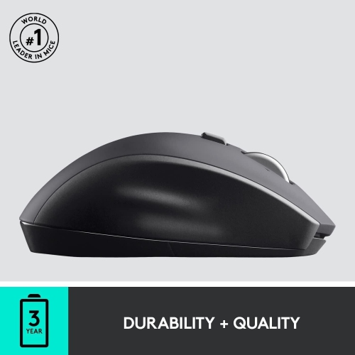 Logitech M705 Marathon Wireless Laser Mouse 1000 DPI with USB Receiver- Black by LOGITECH - Refurbished condition - Image 5