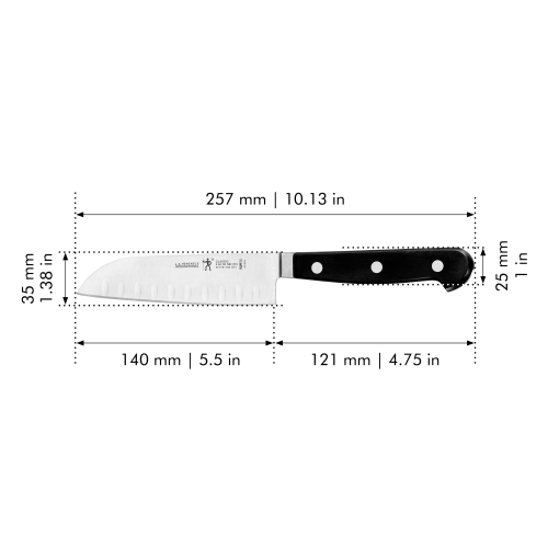 Couteau santoku HENCKELS Classic, 5 po