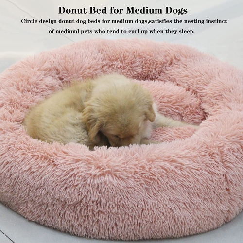 ISTAR Round Pet Bed Washable Plush Sleeping Bed For Puppy Cats Dog Pets etc