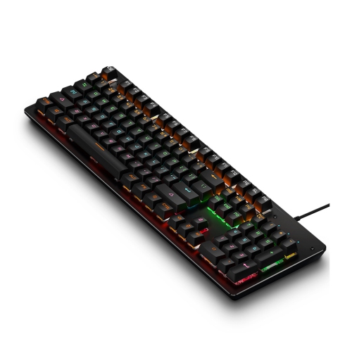 SUPERSHIELD  104 Keys Keyboard Gaming Mechanical Feel K880 Keyboard Wired With Led Backlit