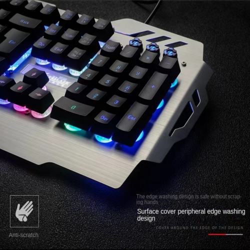 SuperShield PK900 Gaming Keyboard - Multiple Color Rainbow LED Backlit - Mechanical Feeling - USB Wired Multimedia Gaming Keyboard for PC Windows