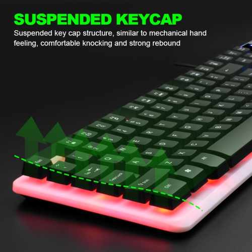 SuperShield Keyboard Mouse Set New GT X350 Glow Suspended Keyboard Mechanical Hand Gaming Mouse