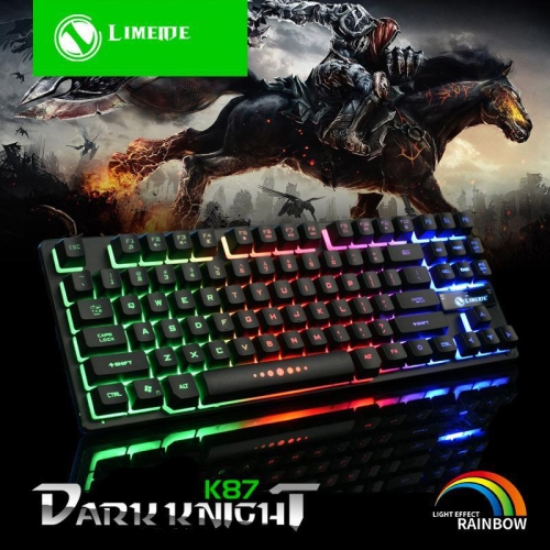 SuperShield Gaming keyboard Wired Gaming Kit K87 Wired 87 Keys Mechanical With RGB Light