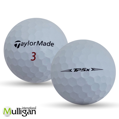 MULLIGAN GOLF BALLS  48 Taylormade Tp5X 5A Recycled Used Golf Balls In White
