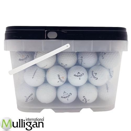 MULLIGAN GOLF BALLS  50 Callaway Aaa Recycled Used Golf Balls In White