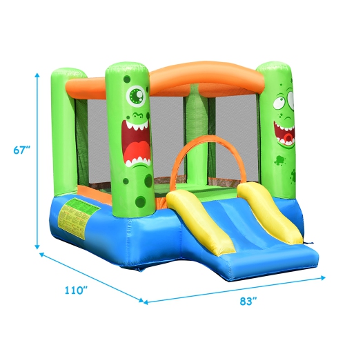 Costway Inflatable Bounce House Jumper Castle Kids Playhouse with 550W Blower