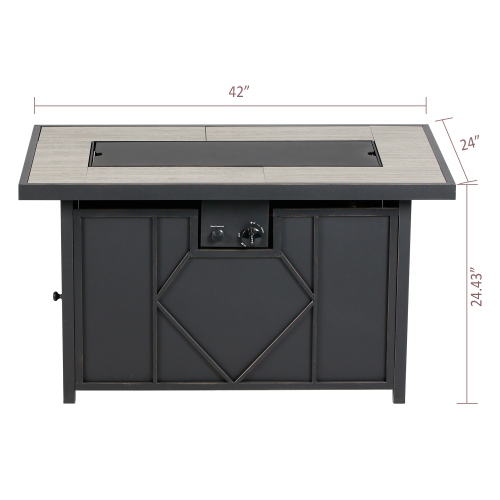 42” Gas Fire Pit Table