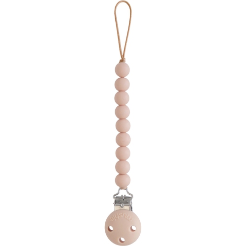 MUSHIE  Hera Silicone Pacifier Clip - Blush