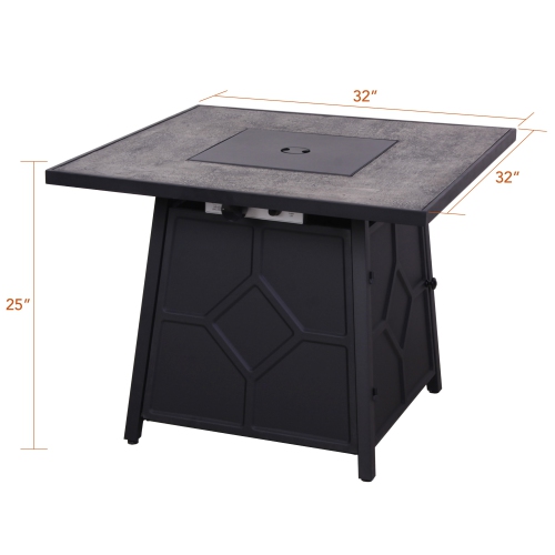 32" Gas Fire Pit