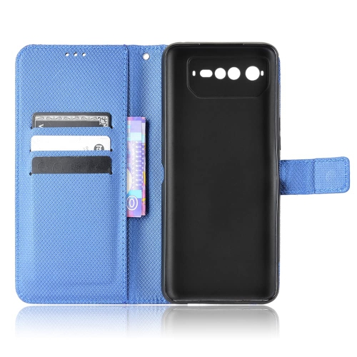 Case for Asus ROG Phone 6 Leather Case Cover,PU Leather flip Cover Case for Asus ROG Phone 6 Pro Case Cover Blue