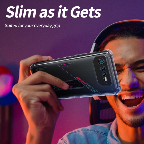 for Asus ROG Phone 6 Case, ROG 6 Case Clear, Soft TPU Slim Thin Transparent Case for ROG Phone 6 5G 2022