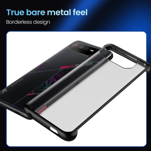ASUS ROG Phone 6/6 Pro Case, ROG Phone 6/6 Pro Frosted Case, Reinforced PC Hard Back Translucent Shock-Absorption Anti-Scratch Non-Slip Protective