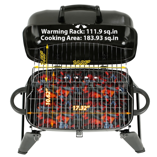 17 in. Portable Charcoal Grill
