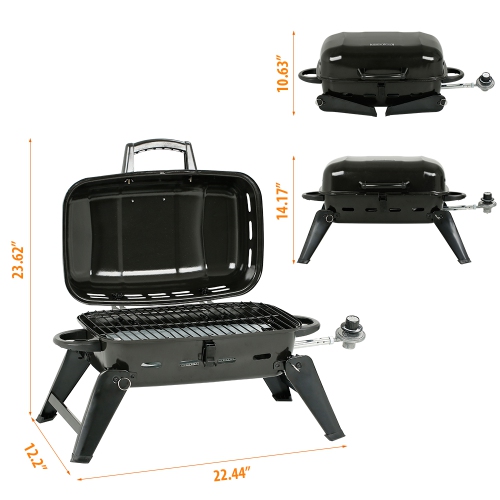17 in. Portable Propane Grill