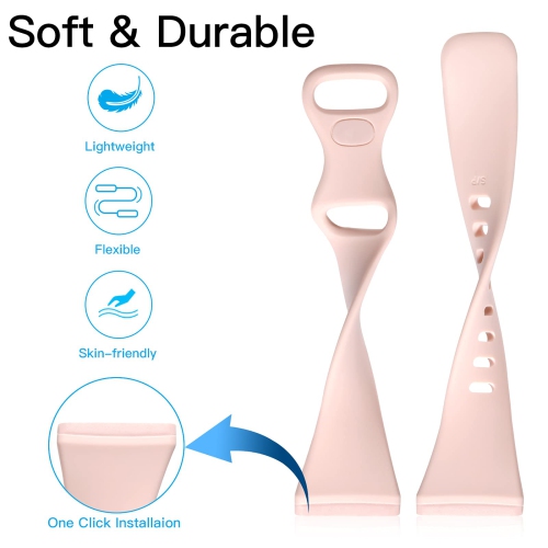 Getino Compatible with Fitbit Sense 1/2 Versa 3/4 Bands for Women Men, Flexible Thin Soft Silicone Replacement Strap Slim Band for Fitbit Versa 3/4