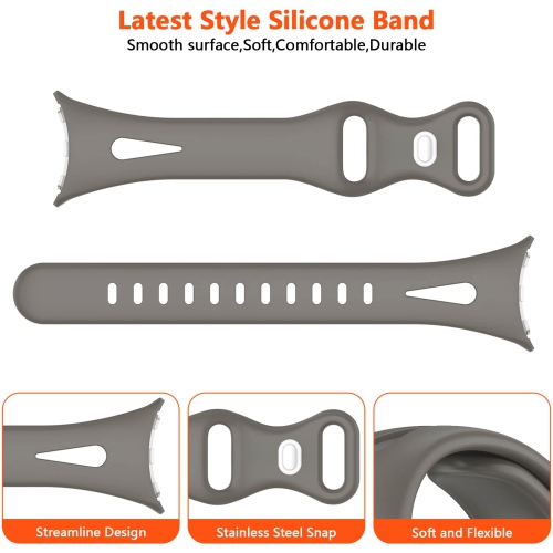 Lyfatz Compatible With Google Pixel Watch Bands for Women Men, Slim Thin Stylish Durable Soft Silicone Slim Hollow Out Sport Watch Bands for Google