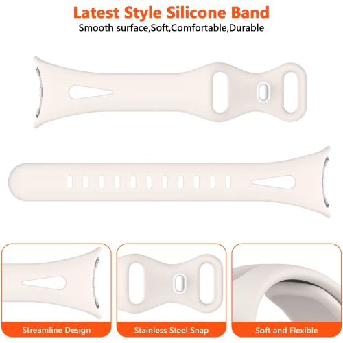 Lyfatz Compatible With Google Pixel Watch Bands for Women Men, Slim Thin Stylish Durable Soft Silicone Slim Hollow Out Sport Watch Bands for Google