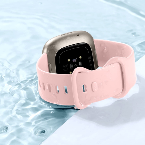 6 bracelets compatibles avec les bracelets Sense et Versa 3 de Fitbit pour femmes, bracelets sport souples classiques en TPUR pour Versa 4/Sense