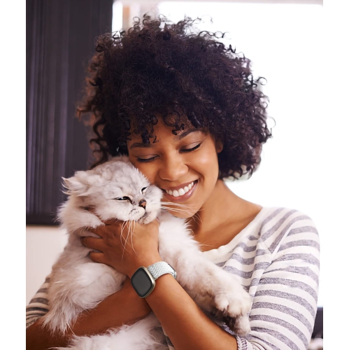 Bracelets Versa 3 Fitbit/bracelets Versa 4 Fitbit/Sense/Sense 2 pour femmes, bracelet sport en nylon élastique à boucle Solo ajustable pour montre