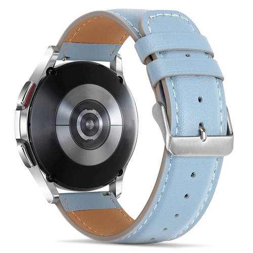 Tasikar 20mm Leather Bands Compatible with Samsung Galaxy Watch 4/Watch 5/Watch 5 Pro Band, Premium Genuine Leather Replacement Bracelet Strap