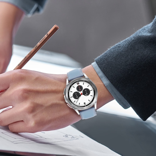 Tasikar 20mm Leather Bands Compatible with Samsung Galaxy Watch 4/Watch 5/Watch 5 Pro Band, Premium Genuine Leather Replacement Bracelet Strap