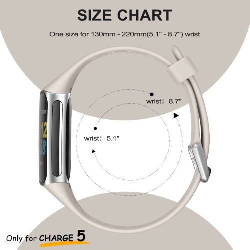 Fitbit Charge 5 Bands for Women Men, Breathable and Waterproof Wristband Replacement Bracelet Strap for Fitbit Charge 5 Fitness Tracker Accessories,