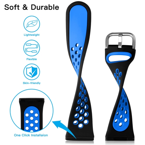 Fitbit Sense 1/2 Bands Fitbit Versa 3/4 Bands Women Men, Breathable Soft Replacement Sport Silicone Wristbands, Band for Fitbit Versa 3/4 and Sense