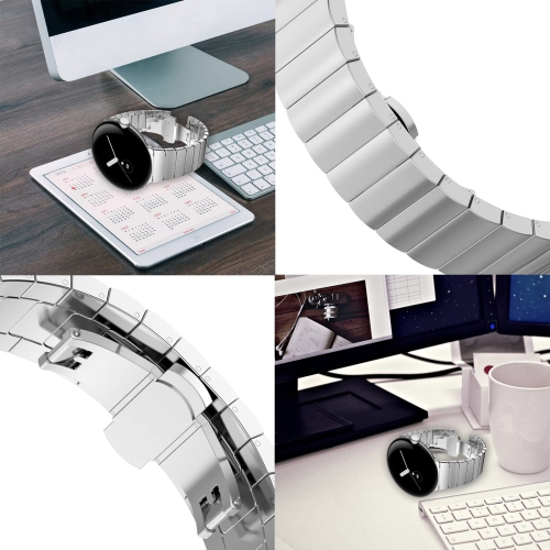 Miimall compatible avec le bracelet pour montre Pixel de Google, femmes, acier inoxydable, bracelet remplacement fermoir papillon pour Pixel de Google