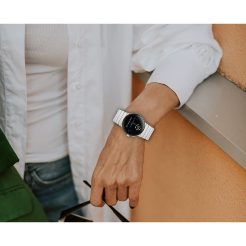 Miimall compatible avec le bracelet pour montre Pixel de Google, femmes, acier inoxydable, bracelet remplacement fermoir papillon pour Pixel de Google