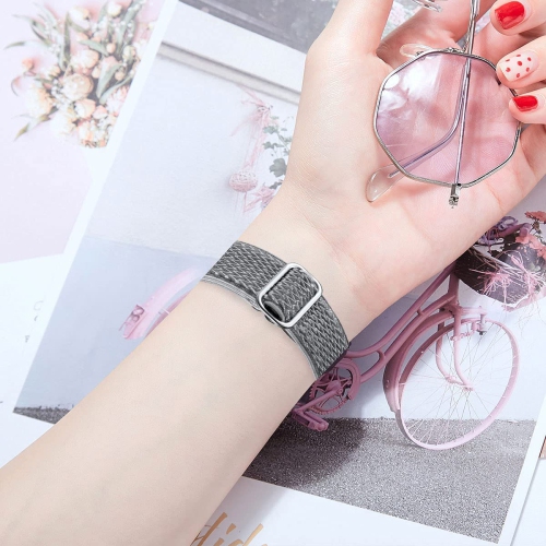 3 Pack Elastic Nylon Bands Compatible for Fitbit Charge 5,Adjustable Breathable Replacement Straps Soft Nylon Loop Wristbands for Women Men