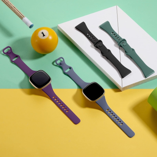 Getino – Bracelet pour femmes Sense 1/2 Versa 3/4 de Fitbit, bracelet flexible mince silicone souple pour montre Versa 3/4 Sense 1/2 de Fitbit, paq. 4