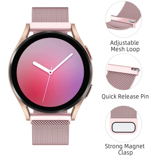 JKD Metal Band Compatible with Samsung Active 2 Watch Band/Galaxy Watch 4 Band 40mm 44mm, Galaxy Watch 3 Band 41mm/Galaxy Watch Band 42mm, 20mm