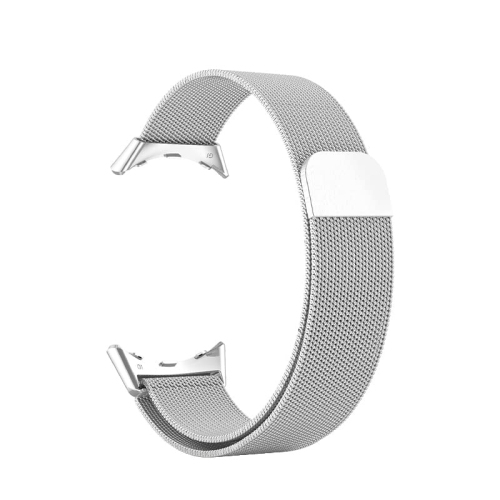 BESIOFO Compatible for Google Pixel Watch Bands with Screen Protector Case,Stainless Steel Mesh Sport Milanese Loop Adjustable No Gap Bracelet for