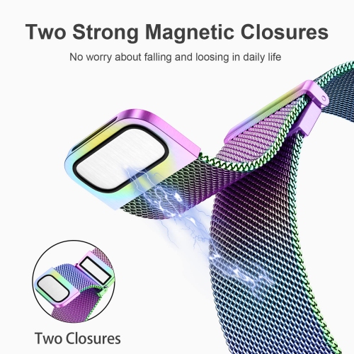 Bracelets compatibles seulement avec les montres Versa 3/Versa 4 et Sense/Sense 2 de Fitbit, bracelets de rechange pour Wome en acier inoxydable