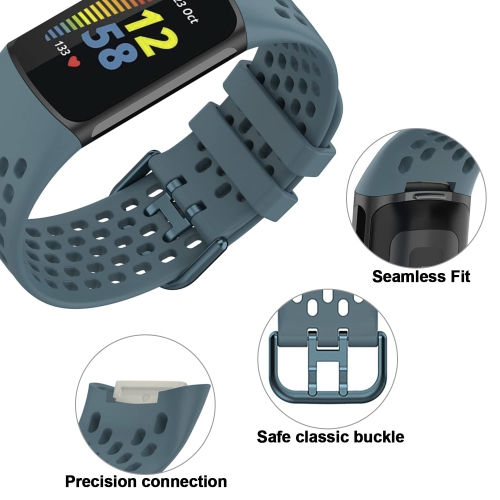 Bracelets sport compatibles avec les bracelets charge 5 pour femmes silicone souple et respirant bracelets pour montre pour charge 5 moniteur