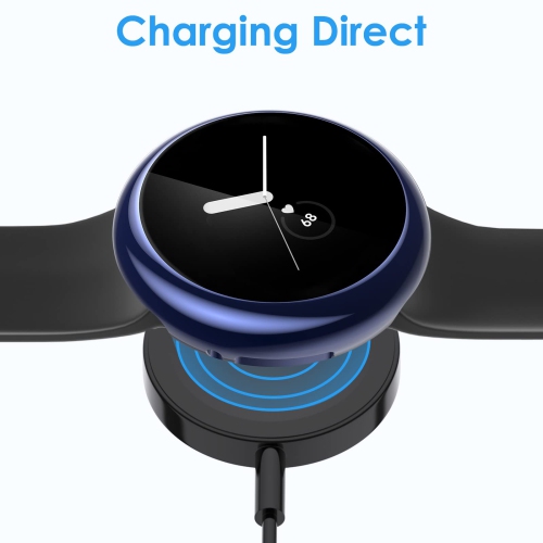 NANW 4 – Protecteur d’écran compatible avec la montre Pixel de Google, étui antichoc robuste en TPUR souple, accessoires de protection complète pour