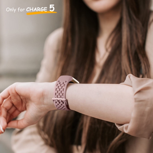 Bracelets rechange pour femmes, bracelet respirant et étanche charge 5 Fitbit pour accessoires moniteur d’activité charge 5, paq. 3