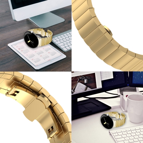 Miimall Compatible with Google Pixel Watch Band Men Women, Stainless Steel Metal with Butterfly Clasp Replacement Bracelet Strap for Google Pixel