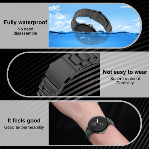 Compatible with Google Pixel Watch Band, Stainless Steel Sport Replacement Strap Bracelet Band for Google Pixel Watch